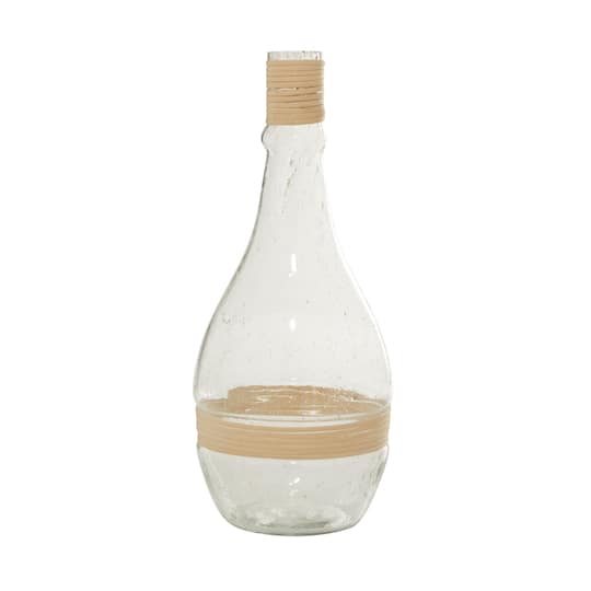 20" Clear Glass Coastal Vase